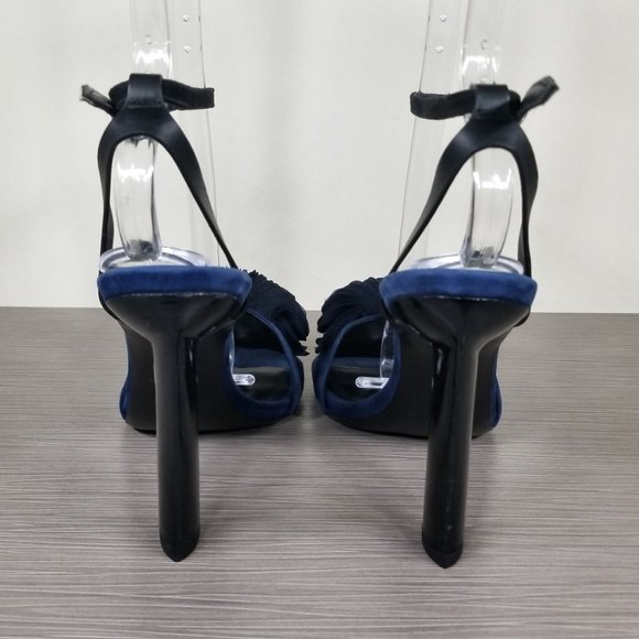 Mercedes Castillo Olenna Sandals, Navy Suede, Womens Size 8 / 38 - Picture 5 of 12